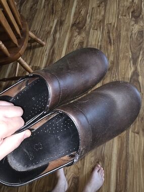 Dansko Brown Leather Clogs